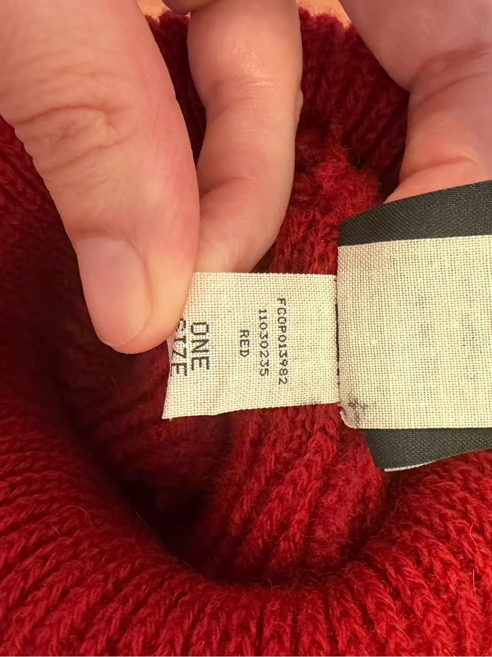Filson Kids Red Knit Beanie 100% Wool